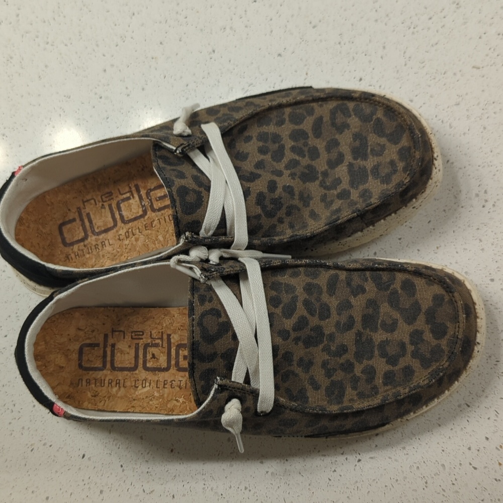 Hey Dudes Women's Brown Leopard Size 7